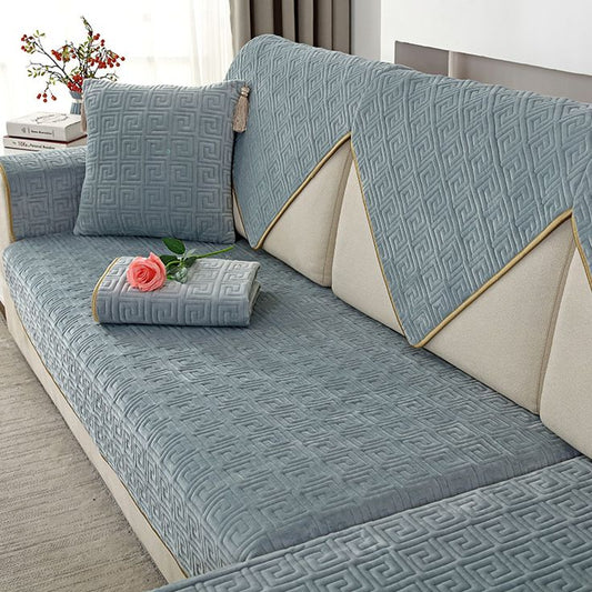 Couch Cover/Sofa Covers, Anti Slip Sofa Slipcover (Greyish Blue)